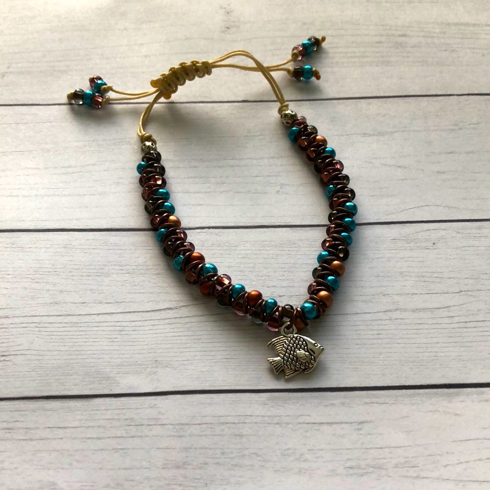 Handmade beaded bracelet mermaid core